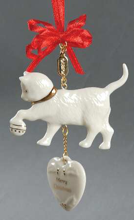 Lenox Christmas Ornament Playful Cat - No Box 42
