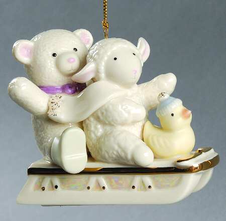 Lenox Christmas Ornament Joy Ride-Baby's First - No Box