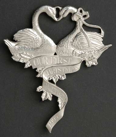 Lenox Christmas Ornament Swan-Our First Christmas - No Box