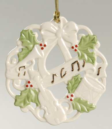 Lenox Christmas Ornament Music Teacher Ornament - With Box