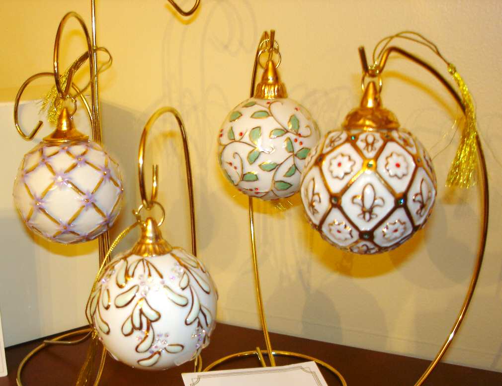 Lenox Christmas Ornament Yuletide Radiance Set Of 4 - Boxed
