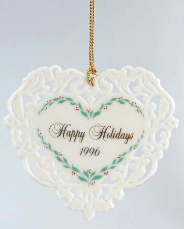 Lenox Christmas Ornament Happy Holidays - Boxed