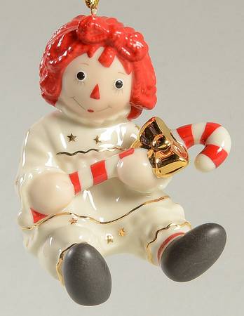 Lenox Christmas Ornament Raggedy Ann's Sweet Holiday-Red - No Box