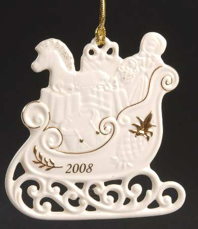 Lenox Christmas Ornament Wonderful Winter Sleigh - No Box