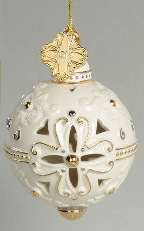 Annual Christmas Ornament 2014-Annual Pierced Ball - No Box