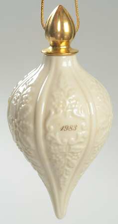 Annual Christmas Ornament 1983-Holly Motif - No Box