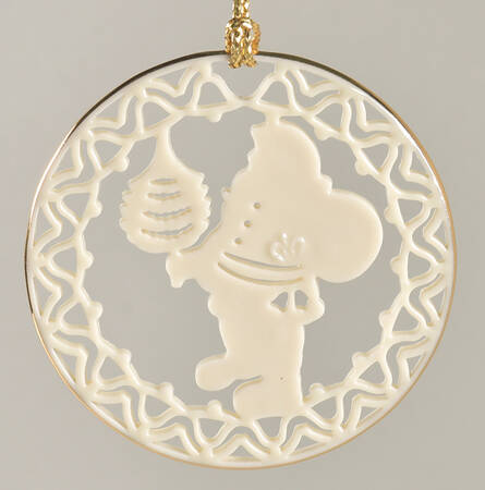Yuletide Ornaments (Older) Santa With Tree - With Box