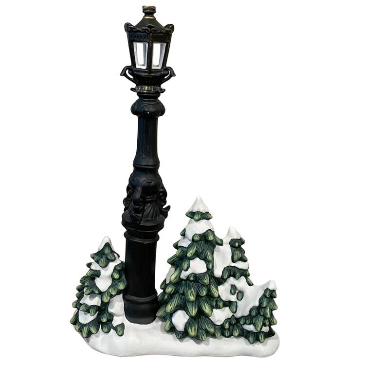 Lenox Christmas Figurine Carolers Led Lamp Post - Boxed
