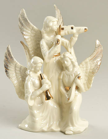 Inspirational Collection-Porcelain Angel Musical Trio - No Box