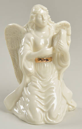 Inspirational Collection-Porcelain Angel With Lyre/Harp - No Box