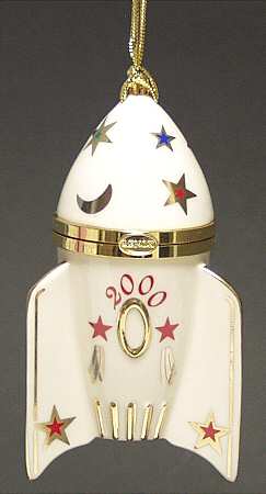 Time Capsule Ornament Rocket Box - Boxed