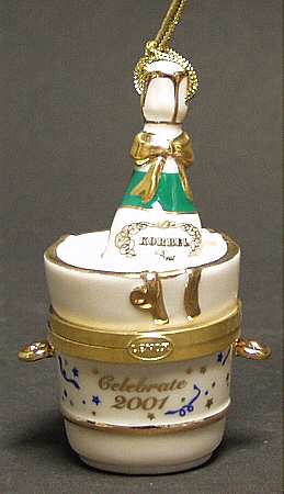 Time Capsule Ornament Korbel Champagne Box - No Box