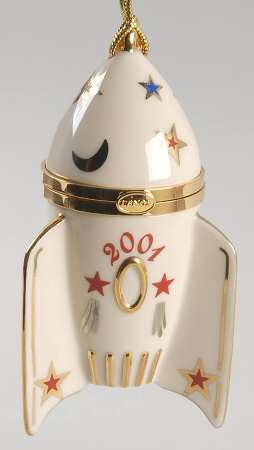 Time Capsule Ornament Rocket Box - Boxed