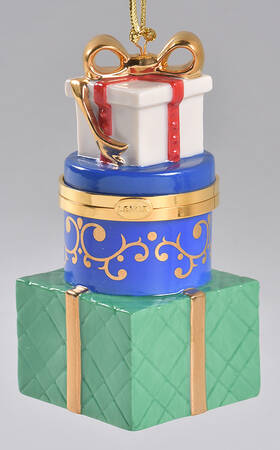 Hinged Box Christmas Ornaments Christmas Treasure Box-Gifts - No Box