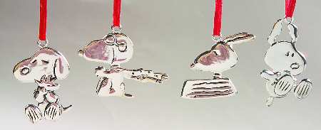 Peanuts Ornament Snoopy Ornaments-Boxed Set Of 4 - Boxed
