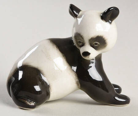 Lomonosov Figurines Panda Cub,Paws On Ground  - Boxed