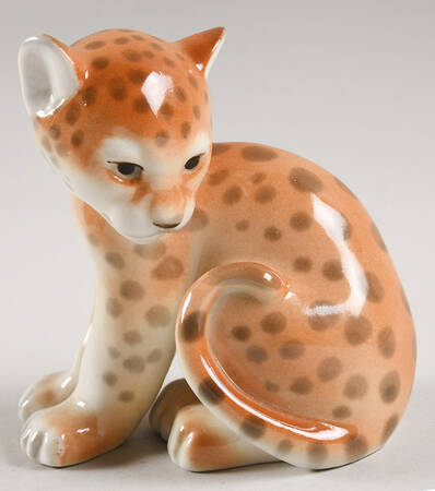 Lomonosov Figurines Leopard Cub - Boxed