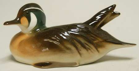 Lomonosov Figurines Mandarin Duck/Straight Sitting - Boxed