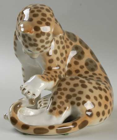 Lomonosov Figurines Leopard - No Box