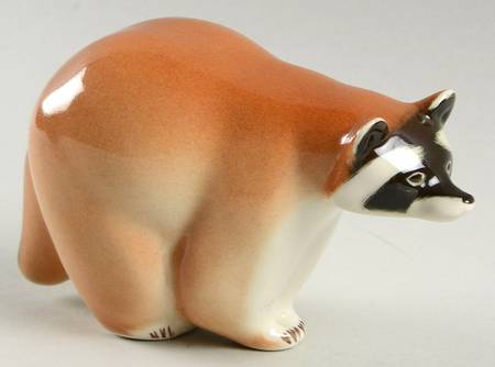 Lomonosov Figurines Raccoon-Walking - Boxed