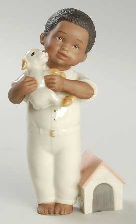 Barefoot Blessing Figurine A Boy's Best Friend - Boxed