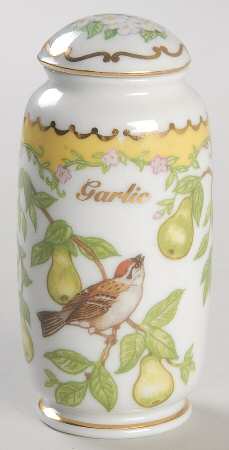 Birds and Blossoms-Spice Jars Garlic-Chipping Sparrow - Spice Jar Set-Ind Jar-Motif 10