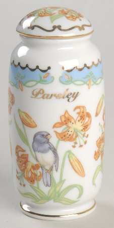 Birds and Blossoms-Spice Jars Parsley-Dark-Eyed Junco - Spice Jar Set-Ind Jar-Motif 18