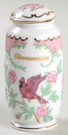 Birds and Blossoms-Spice Jars Cinnamon-Cardinal - Spice Jar Set-Ind Jar-Motif 7