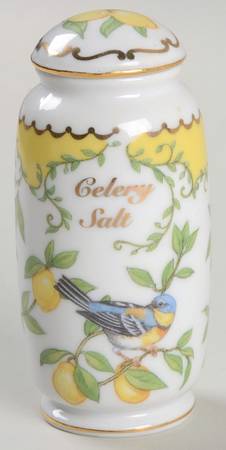 Birds and Blossoms-Spice Jars Celery Salt-Northern Parula - Spice Jar Set-Ind Jar-Motif 4