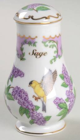 Birds and Blossoms-Spice Jars Sage-Goldfinch - Spice Jar Set-Ind Jar-Motif 21