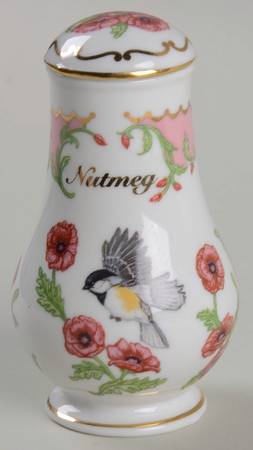 Birds and Blossoms-Spice Jars Nutmeg-Black Capped Chickadee - Spice Jar Set-Ind Jar-Motif 14