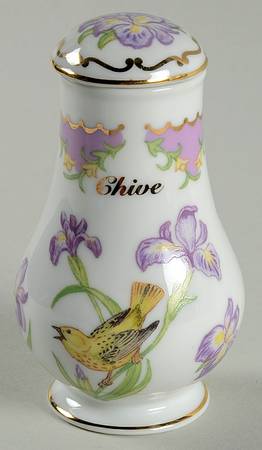 Birds and Blossoms-Spice Jars Chive-Yellow Warbler - Spice Jar Set-Ind Jar-Motif 6