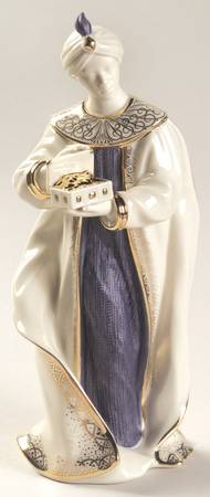 First Blessing-Nativity Balthazar-King Blue - Boxed