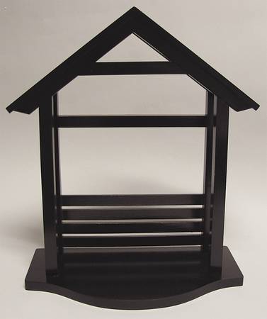 First Blessing-Nativity Creche (13 1/2" W X 7 1/4" D) Dark Brown - Creche/Stable-Wood