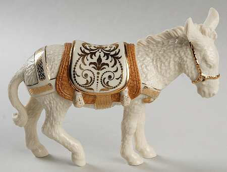 First Blessing-Nativity Donkey-Standing-Gold - No Box