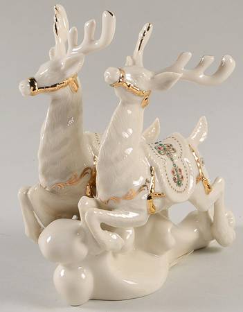 Dash Away All Figurines Dasher And Dancer - No Box