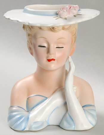 Lefton Head Vases by Lefton