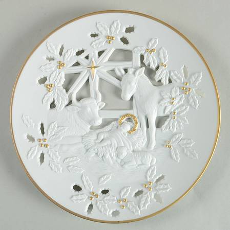 Pierced Nativity Plates Nativity Animals - Boxed