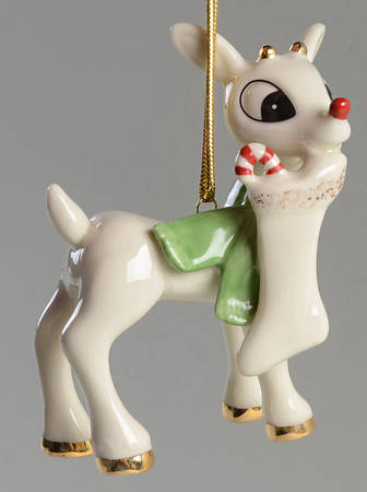 Whimsical Rudolph Ornaments Rudolph's Surprise Stocking - Boxed