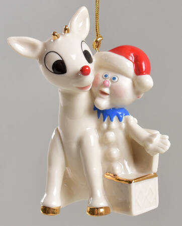 Whimsical Rudolph Ornaments Rudolph & Charlie In The Box - No Box