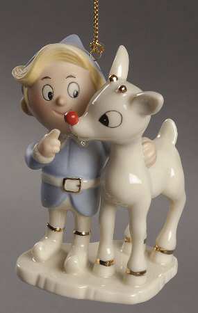 Whimsical Rudolph Ornaments Rudolph's Glowing Friendship - Boxed