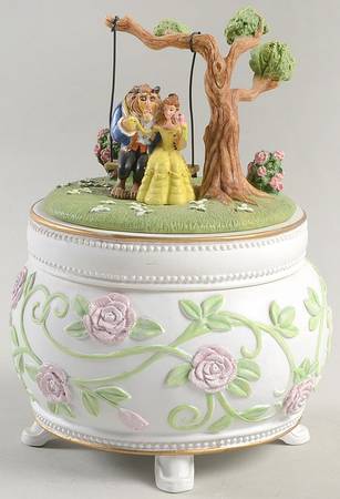 Beauty & The Beast Collection Beauty Loves Beast Trinket Box - Boxed
