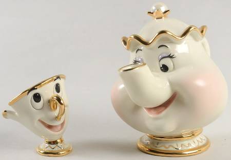 Beauty & The Beast Collection Mrs Potts & Chip-2 Piece Set - Boxed