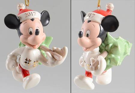 Mickey Mouse Annual Ornaments Trimming The Tree Mickey - Boxed