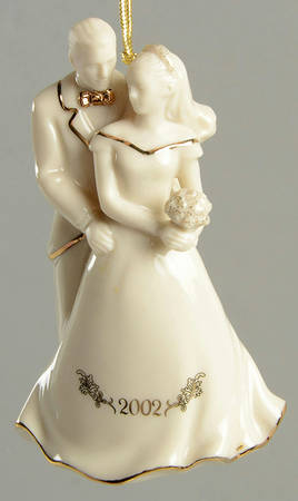 Bride And Groom Ornaments 2002-Bride And Groom - No Box