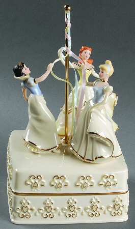 Disney Figurine Dancing The Maypole Covered Bo - No Box