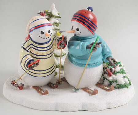 Lynn Bywaters Snowman Collection Cross Country Crew - Boxed
