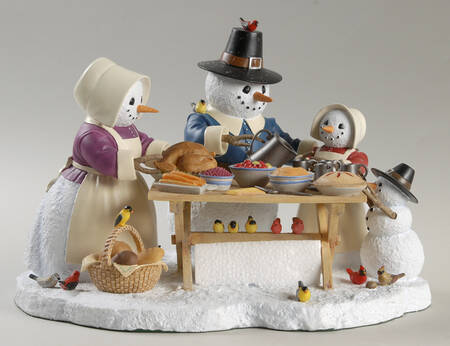 Lynn Bywaters Snowman Collection A Time For Thanks - Boxed