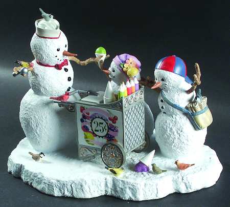 Lynn Bywaters Snowman Collection A Winter Treat - Boxed