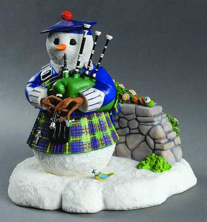 Lynn Bywaters Snowman Collection Piper In The Snow - Boxed